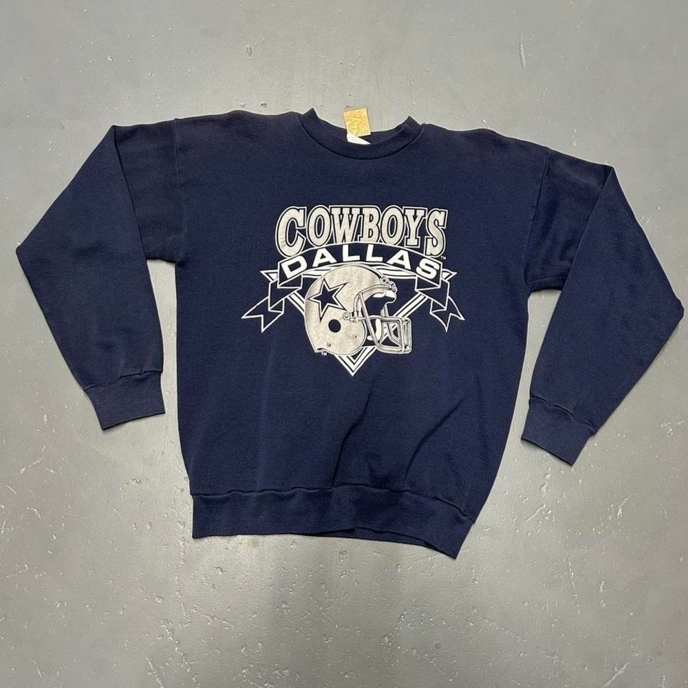 Vintage 80s Dallas Cowboys big print graphic nfl football crewneck sweatshirt